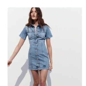Zara Denim Mini Dress - NWT (S)